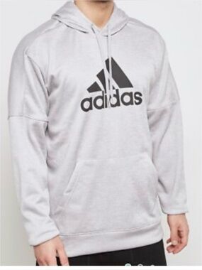 Adidas Mens Gray Hoodie With Kangaroo Pocket Ptp23.5”A0136